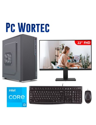 COMPUTADORA WORKTEC INTEL I3 12100 8GB 500GB...