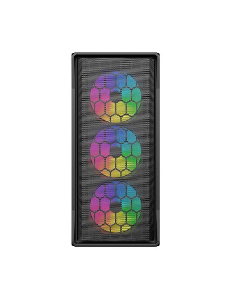 CASE GAMER HALION DATAONE ZIGMA G03 VIDRIO TEMPLADO| S/FUENTE| 4 LED-RGB