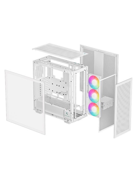CASE DEEPCOOL MORPHEUS WH (R-MORPHEUS-WHAPA1-G-1) S/FUENTE| VIDRIO TEMPLADO| 1X-ARGB