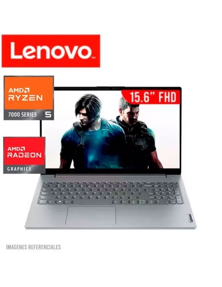 LAPTOP LENOVO V15 G4 AMN RYZEN 5-7520U 8GB DDR5 256GB SSD 15.6 FHD FREEDOS (82YU00X6LM) + IMPRESORA HP SMART TANK 585