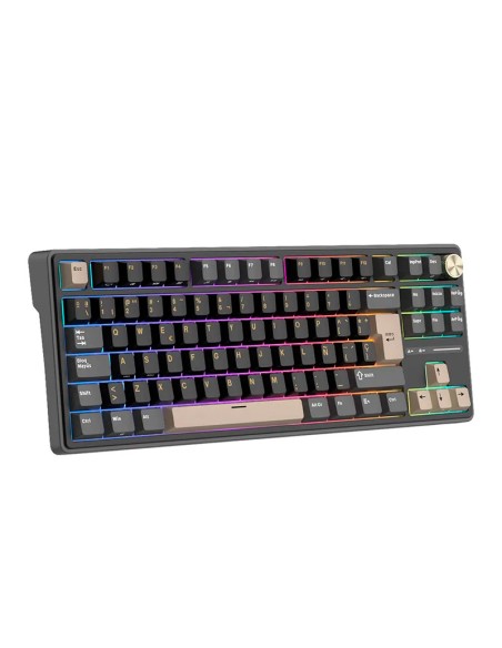 TECLADO GAMER ROYAL KLUDGE (R87PRO TKL) PHANTOM| CREAMY SWITCH| LED-RGB