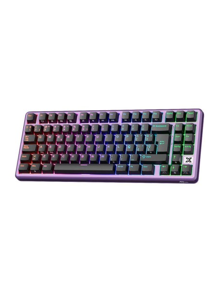 TECLADO GAMER ROYAL KLUDGE (RK X87) BLACKBERRY MOUSSE| CREAMY SWITCH| CABLEADO| LED-RGB