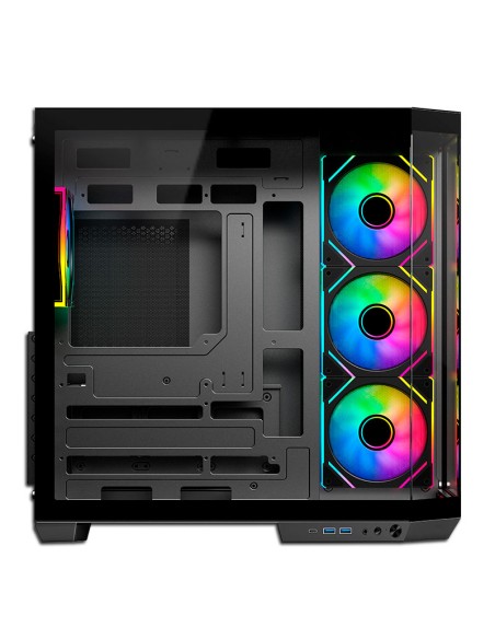 CASE ANTRYX FX 800 BLACK (AC-FX800K) S/FUENTE VIDRIO TEMPLADO 4 FAN ARGB