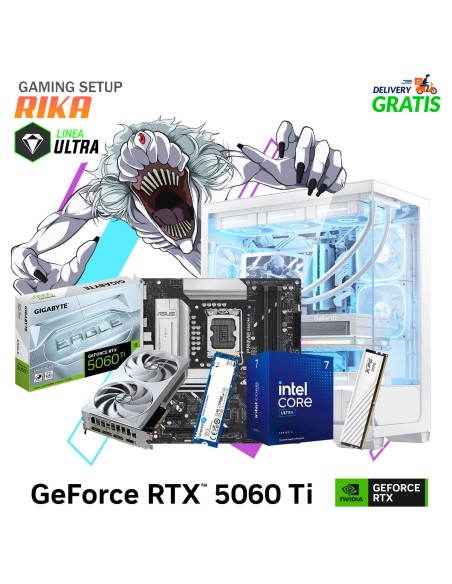 SETUP GAMER RIKA ULTRA 7-265 16GB 1TB SSD GEFORCE RTX 5060 TI 16GB