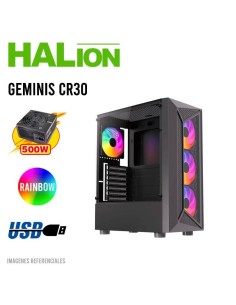 CASE GAMER HALION GEMINIS CR30 (GEMINIS-CR30) VIDRIO...