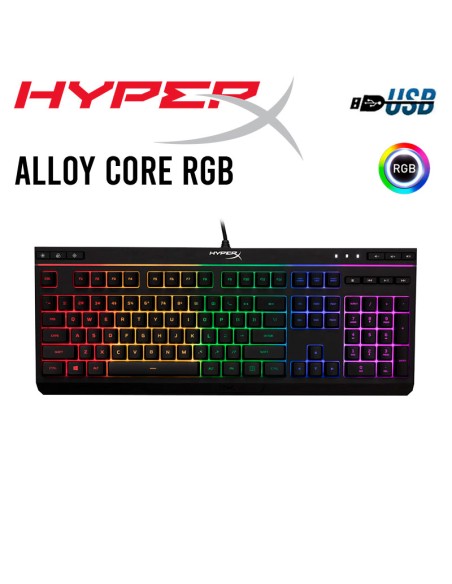 TECLADO GAMER HYPERX ALLOY CORE RGB (4P4F5AI-AC8)