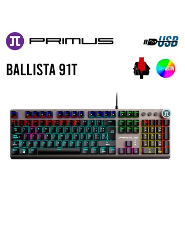 TECLADO GAMER PRIMUS BALLISTA 91T SWITCH RED...