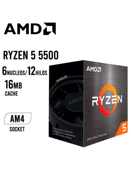 PC GAMER REAPER RYZEN 5-5500 16GB 500GB SSD GEFORCE RTX 5050 8GB + 23.8 FHD 144HZ + KIT RAPTOR