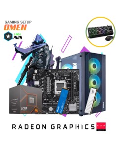 SETUP GAMER OMEN RYZEN 5 8500G 16GB 500GB + KIT RAPTOR