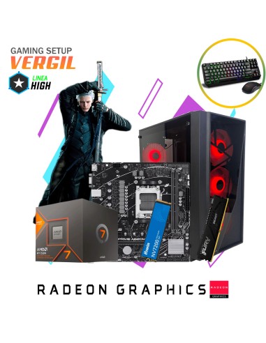 SETUP GAMER VERGIL RYZEN 7-8700G 16GB 500GB SSD...