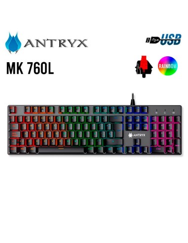 TECLADO GAMER ANTRYX MK 760L (AMK-760LKRE-SP)...