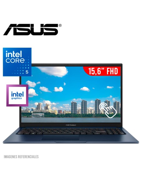 LAPTOP ASUS VIVOBOOK 15 X1504VA-E84630 CORE 5-120U 16GB 512GB SSD 15.6 FHD TOUCHSCREEN FREEDOS
