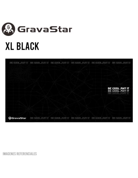 PAD MOUSE GRAVASTAR XL ( GSA8-MPD-R-BLK ) 800X400MM | BLACK