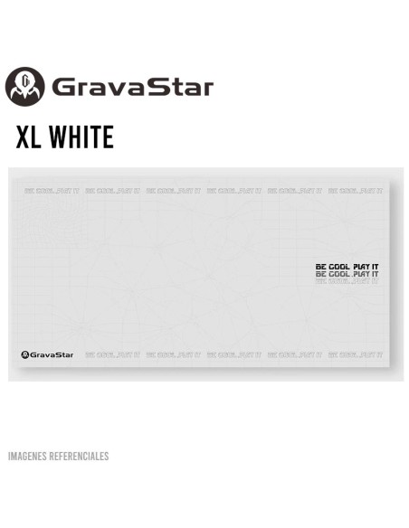 PAD MOUSE GRAVASTAR XL ( GSA8-MPD-R-WHT) 800X400MM | WHITE
