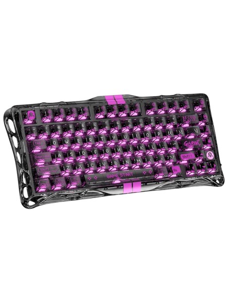 TECLADO GAMER GRAVASTAR MERCURY V75 LITE ( GSV75LITE-XTAL-BLK ) SWITCH MAGNETIC BLACKCORE | LED-RGB