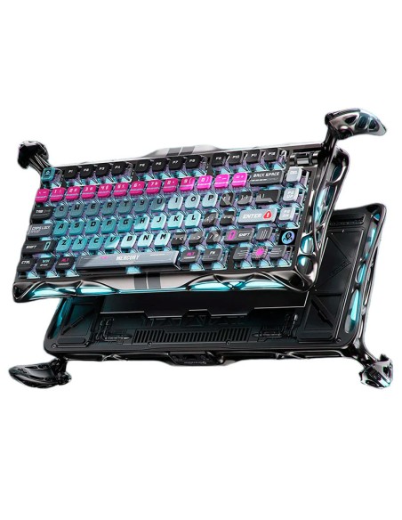 TECLADO GAMER GRAVASTAR MERCURY V75 PRO HE CYBERPUNK (GSV75PRO-RM-EGRY) SWITCH HALL EFFECT| LED-RGB