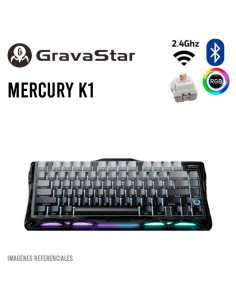 TECLADO GAMER GRAVASTAR MERCURY K1 ( GSK1-GBLK ) WIRELESS...