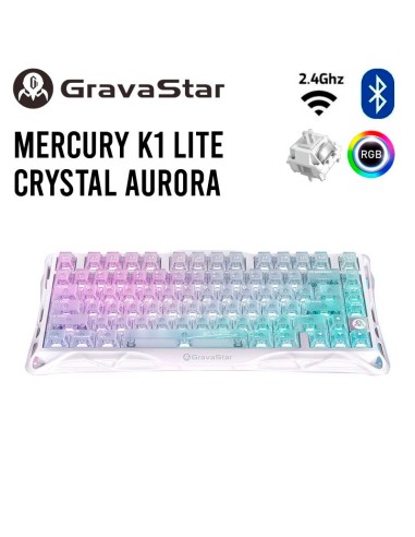 TECLADO GAMER GRAVASTAR MERCURY K1 LITE CRYSTAL...