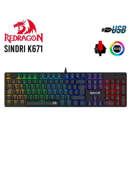 Teclado ReDragon SINDRI K671