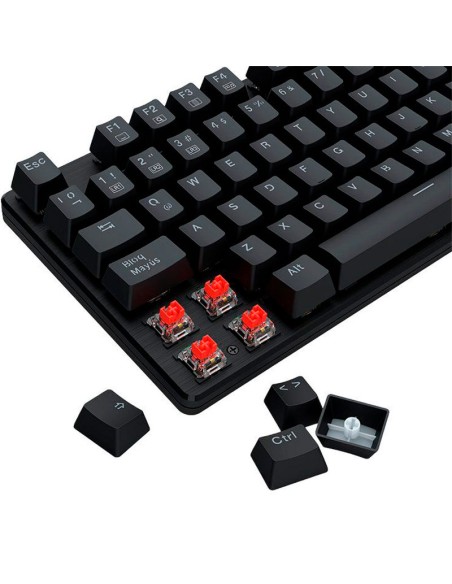 TECLADO GAMER REDRAGON SINDRI ( K671-SP ) SWITCH RED | RETROILUMINADO RAINBOW
