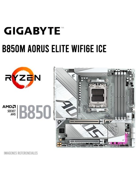 MAINBOARD GIGABYTE B850M AORUS ELITE WIFI ICE-P DDR5 AM5