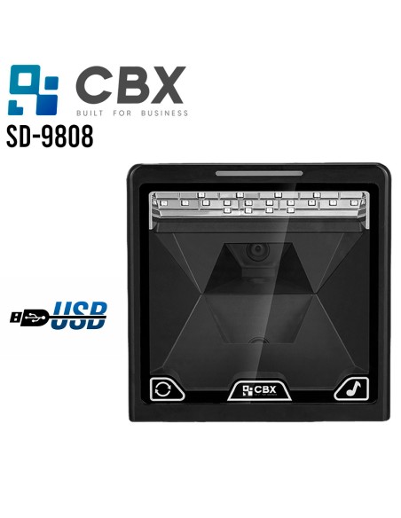 LECTOR DE CODIGO DE BARRA CBX (SD-9808) IMAGER 2D - OMNIDIRECCIONAL - USB - HANDFREE