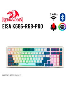 TECLADO GAMER REDRAGON EISA PRO ( K686WB-RGB-PRO ) SWITCH...