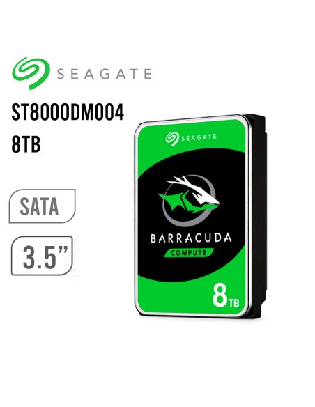 DISCO DURO SEAGATE 8TB ( ST8000DM004 ) 256MB | 5400RPM | VERDE