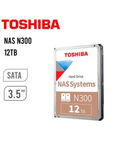 DISCO DURO TOSHIBA NAS N300 12TB SATA (HDWG51CXZSTA)...