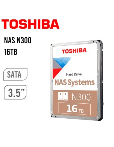 DISCO DURO TOSHIBA NAS N300 16TB SATA...