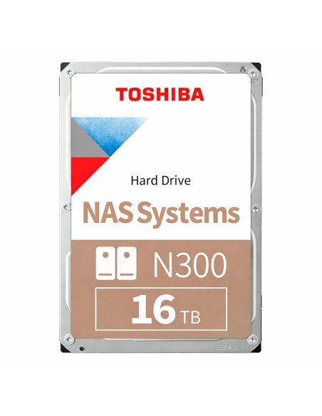 DISCO DURO TOSHIBA NAS N300 16TB SATA (HDWG51GXZSTA) 7200RPM|512MB CACHE