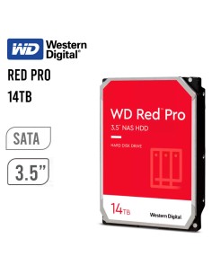 DISCO DURO WESTERN DIGITAL RED PRO NAS 14TB SATA...