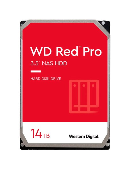 DISCO DURO WESTERN DIGITAL RED PRO NAS 14TB SATA (WD142KFGX) 7200RPM|512MB CACHE