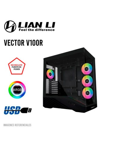 CASE LIAN LI VECTOR V100R (V100RX BLACK) VIDRIO...