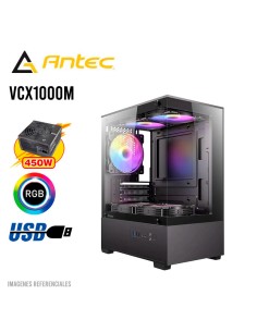 CASE GAMER ANTEC VCX100M ( VCX100M/450 ) 450W | VIDRIO...