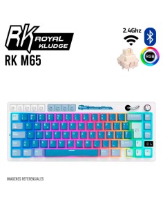TECLADO GAMER ROYAL KLUDGE ( RK M65 ) OCEAN BLUE |...