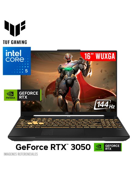 LAPTOP GAMER ASUS FX607VJ-RL011W CORE 5-210H 16GB 512GB SSD GEFORCE RTX 3050 6GB 16 WUXGA 144HZ WINDOWS 11 (90NR0MZ6-M000K0)