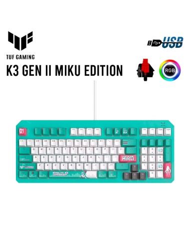 TECLADO GAMER ASUS TUF GAMING K3 GEN II HATSUNE...