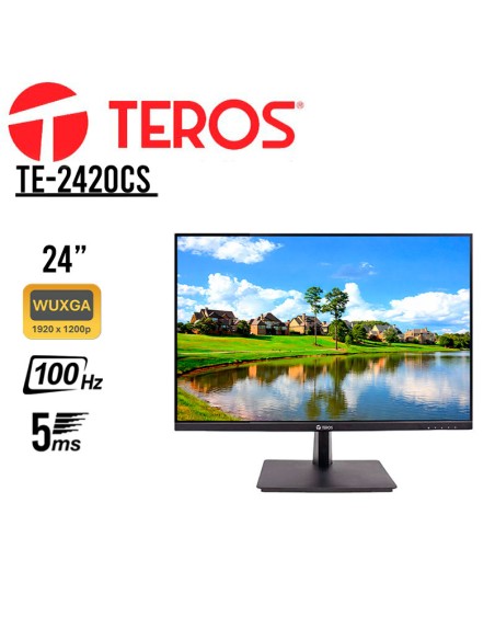 MONITOR TEROS TE-2420CS 24" WUXGA IPS 100HZ 5MS |HDMI-VGA|PLANO