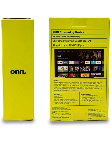 ONN GOOGLE TV STREAMING BOX 4K QUAD CORE CORTEX...