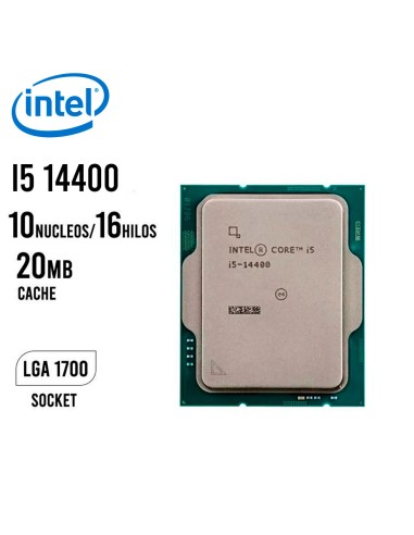 PROCESADOR INTEL I5 14400 4.7GHZ/ 20MB LGA 1700...