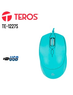 MOUSE TEROS TE-1227S OPTICO USB | VERDE