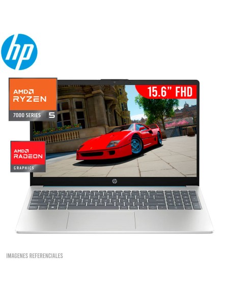 LAPTOP HP 15-FC0256LA RYZEN 5-7520U 16GB DDR5 512GB SSD 15.6 " FHD FREEDOS ( B9TP9LA-ABM )