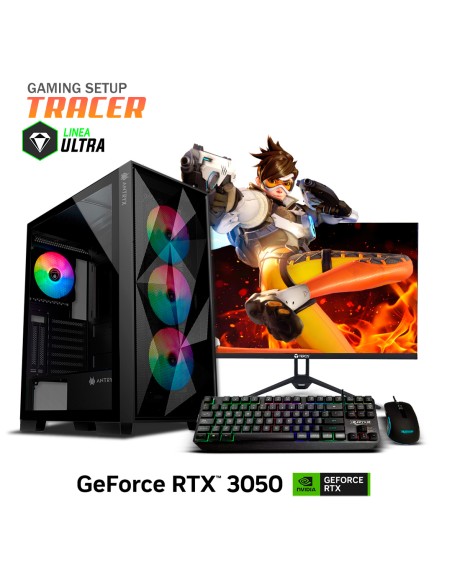 PC GAMER TRACER ULTRA 5-225F 16GB 1TB SSD GEFORCE RTX 3050 6GB + 23.8" FHD 144HZ + KIT RAPTOR