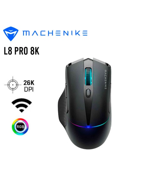 MOUSE GAMER MACHENIKE L8 PRO 8K BLACK