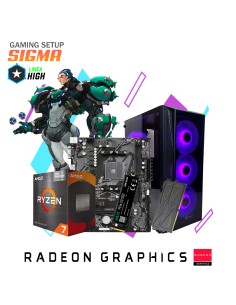 SETUP GAMER SIGMA AMD RYZEN 7 5700G 16GB 512GB + KIT RAPTOR