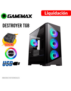 CASE GAMER GAMEMAX DESTROYER TGB BLACK