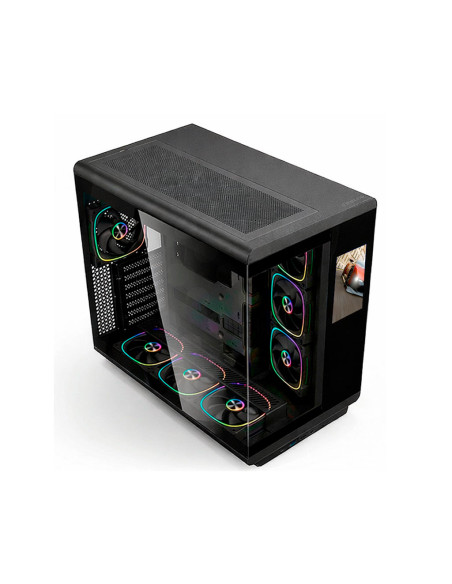 CASE GAMER THELION (IM600-6 BK)|S/FUENTE|VIDRIO TEMPLADO | 6" LCD |7 FAN ARGB