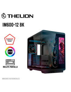 CASE GAMER THELION (IM600-12 BK)| S/FUENTE| VIDRIO...