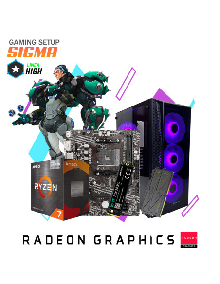 SETUP GAMER SIGMA AMD RYZEN 7 5700G 16GB 512GB